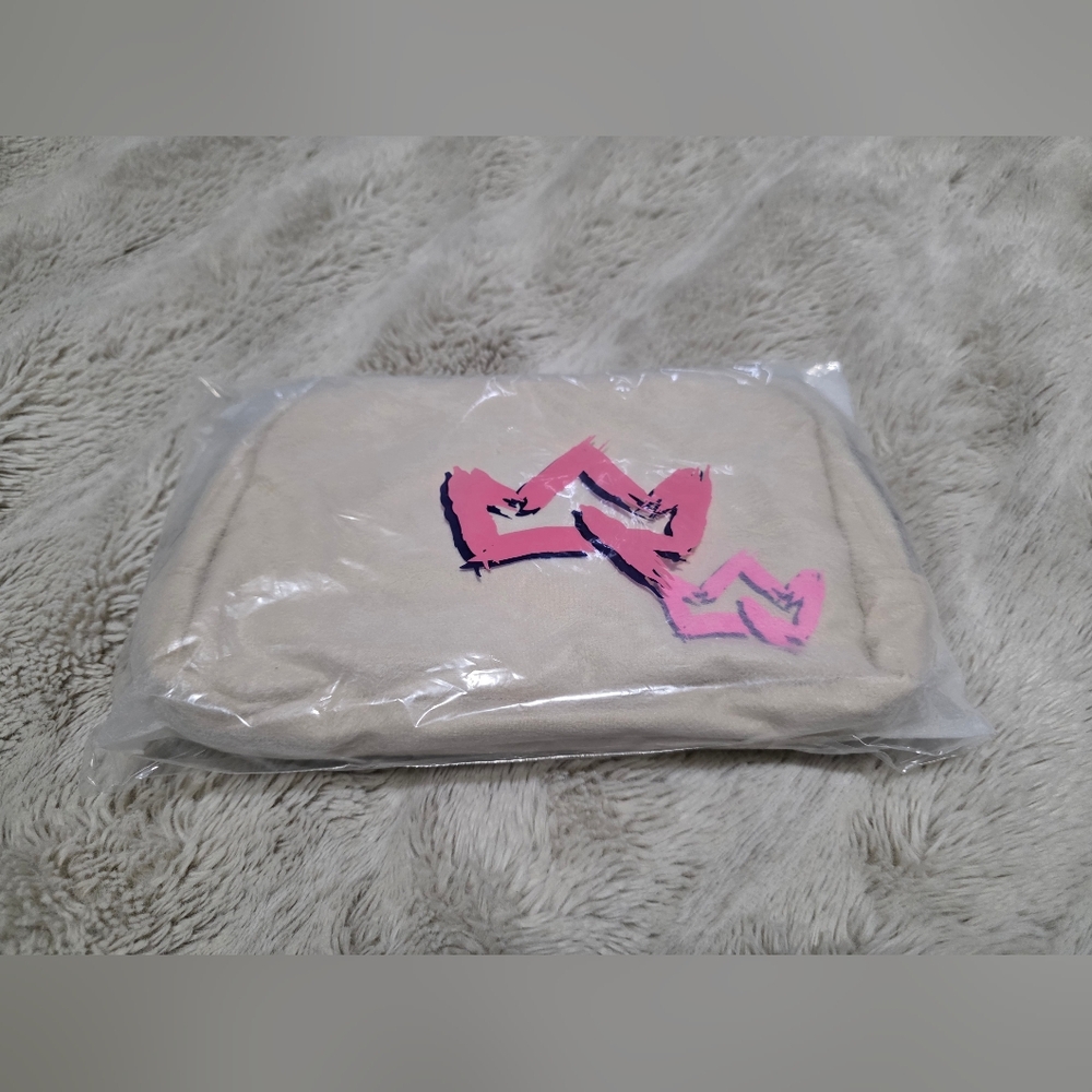 Pink and Cream Crossbody Bag